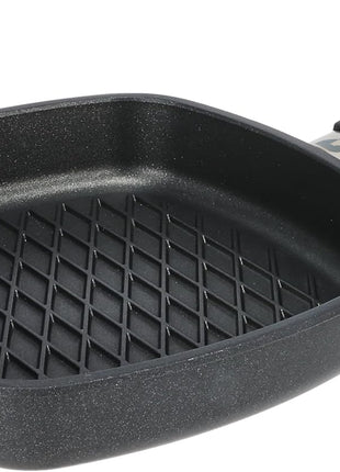 First Titanium BBQ Grilling Surface Flat Square Pan with Removable Handle, 28 x 28 cm