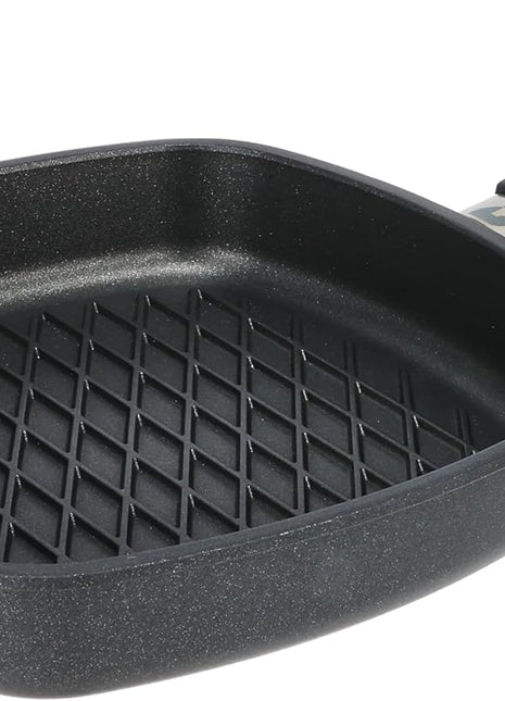 First Titanium BBQ Grilling Surface Flat Square Pan with Removable Handle, 28 x 28 cm