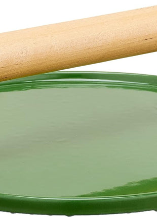 BergHoff Ron Cast Iron Steak Press Green 23cm