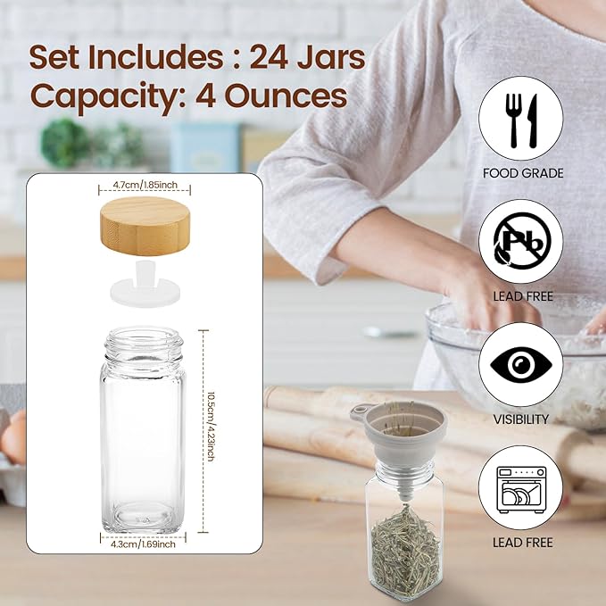 Spice Jar Set (24 Pcs)