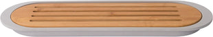 BergHoff Leo Bamboo Baguette cutting board with crumb tray