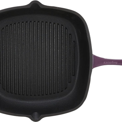 BergHoff Ron 29cmx29cm Cast Iron Grill Pan Purple