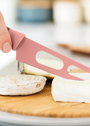 BergHoff Leo 5" Stainless Steel Cheese Knife, Pink