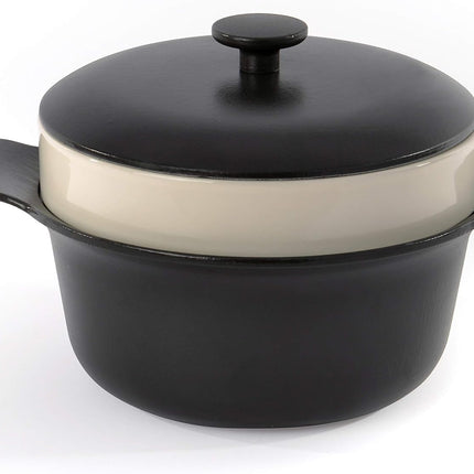 BergHoff Ron Covered stockpot cast iron black 24 cm