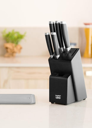 BergHoff Leo 6pc Knife Block set Graphite