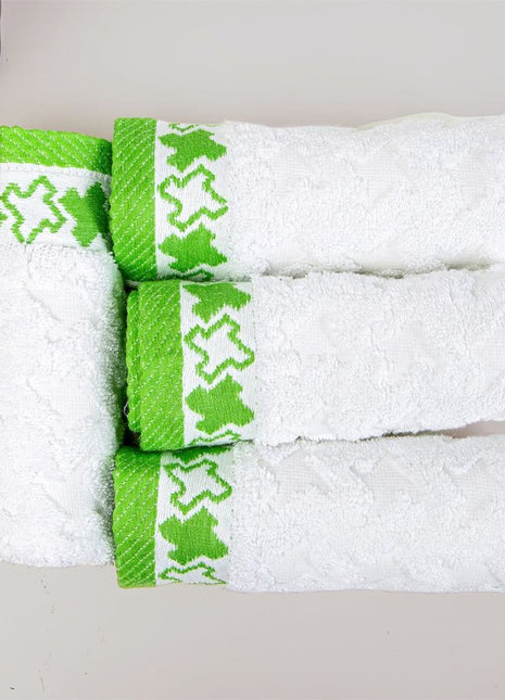 J Linens Green Stars Mini-Set