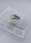 Gold Rim Knob / 6 Compartment Box (26*16*7) cm