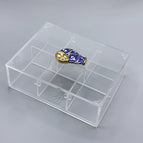 Gold Rim Knob / 6 Compartment Box (26*16*7) cm