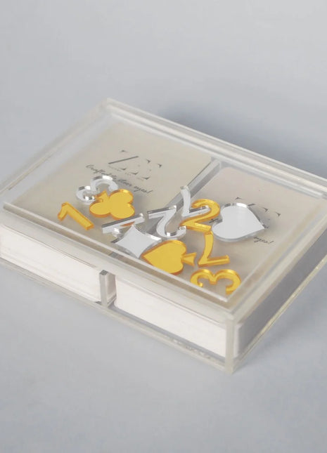 Zee Designs Plexiglass Playing Cards Box