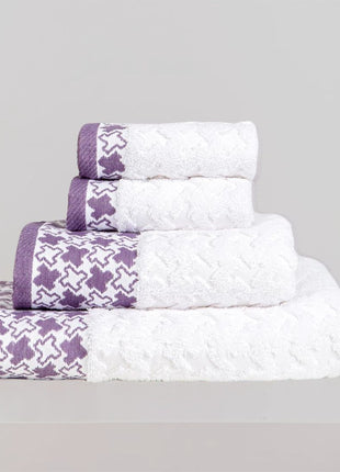 J Linens Lavender Stars Large Set