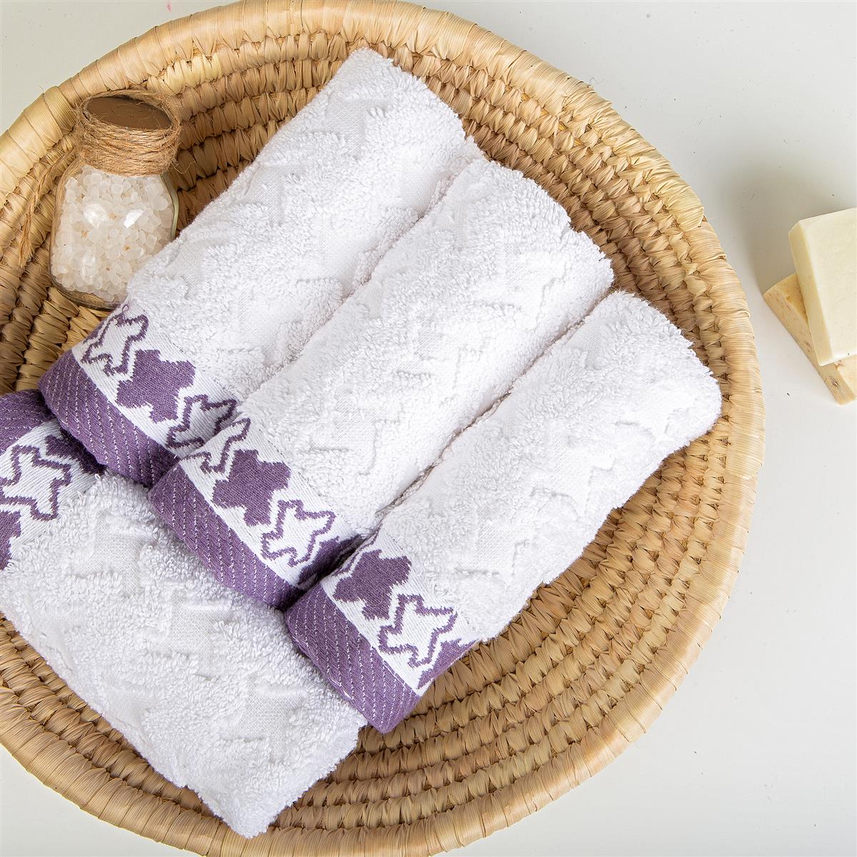 J Linens Ramadan Stars Mini-Set Lavender