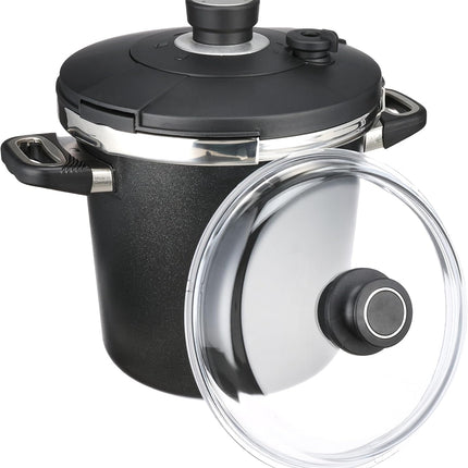First Titanium Pressure Cooker Set, 6.5 Liter, 24 cm