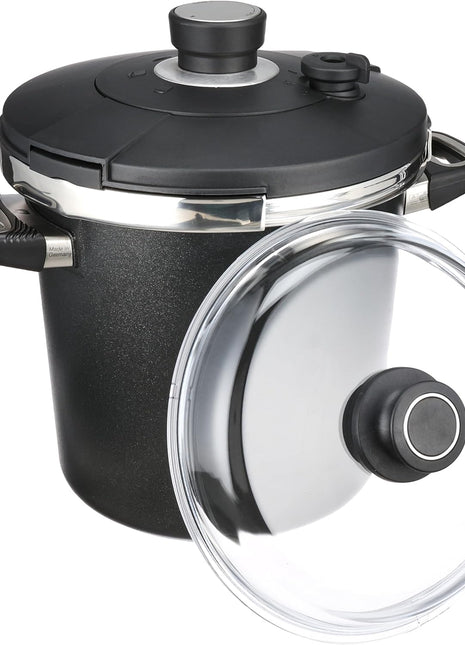 First Titanium Pressure Cooker Set, 6.5 Liter, 24 cm