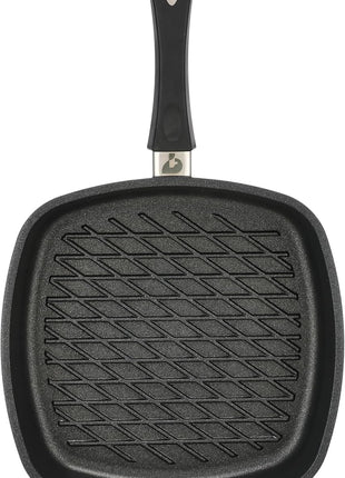 First Titanium BBQ Grilling Surface Flat Square Pan with Removable Handle, 28 x 28 cm