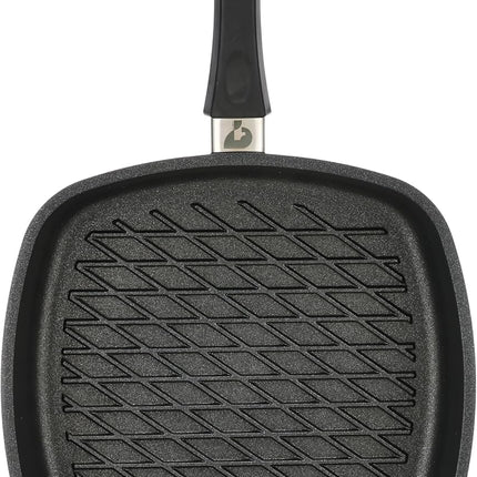 First Titanium BBQ Grilling Surface Flat Square Pan with Removable Handle, 28 x 28 cm