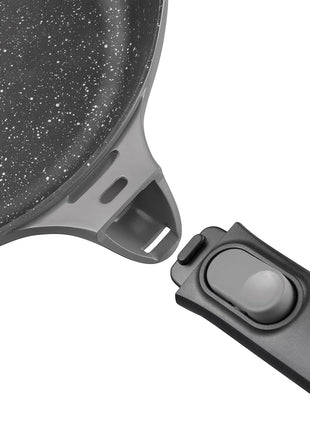 BergHoff Gem Square Grill Pan with Detachable Handle Grey 28 cm