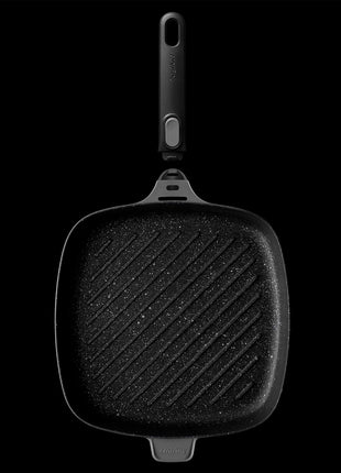 BergHoff Gem Square Grill Pan with Detachable Handle Grey 28 cm