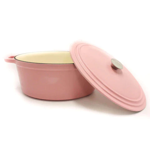 BergHoff Ron 21cm Cast Iron Round Dutch Oven Pink