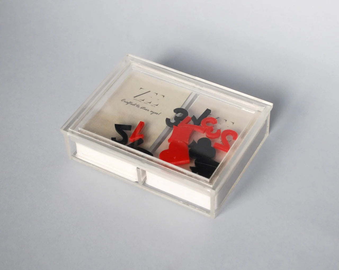 Zee Designs Plexiglass Playing Cards Box