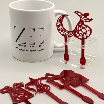Zee Designs Plexi Glass Ramadan Decorative Adornments
