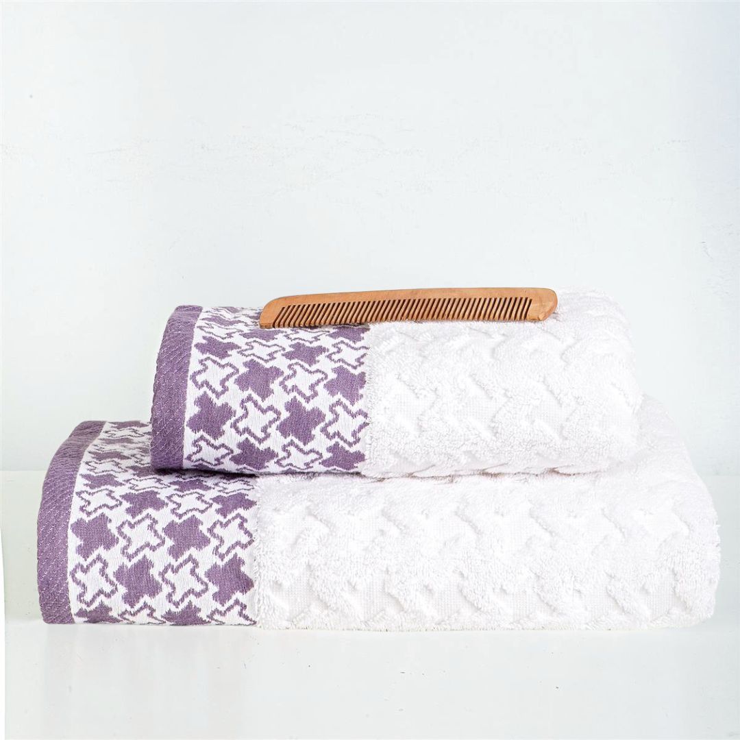 J Linens Lavender Stars Solo Set