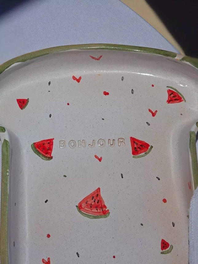 Piece of Sara Rob3 Batykha Sefy Toast Plate