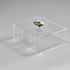 Zee Designs Plexi Glass Marble 6-Compartments Tea Box