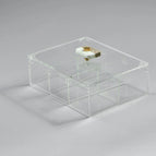 23L*16W*7H / Beige/White Knob