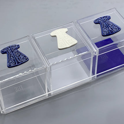 Zee Designs Plexi Glass Porcelain Kaftan Box