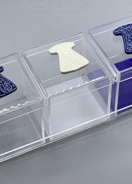 Zee Designs Plexi Glass Porcelain Kaftan Box