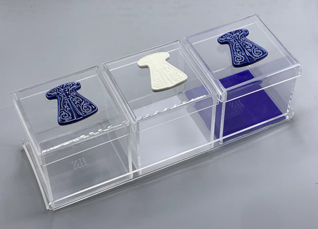 Zee Designs Plexi Glass Porcelain Kaftan Box