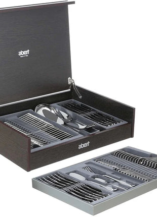 Abert Vintage Cutlery Set - Silver, 77 Pieces