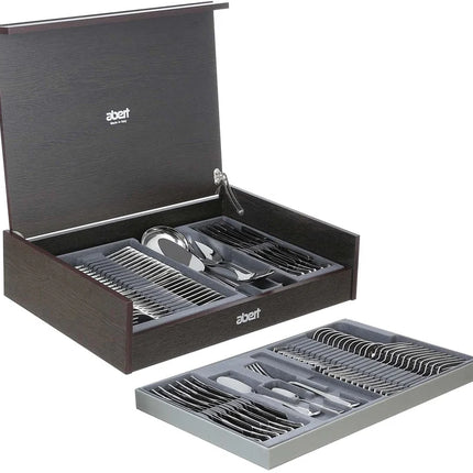 Abert Vintage Cutlery Set - Silver, 77 Pieces