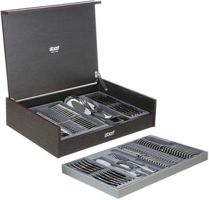 Abert Vintage Cutlery Set - Silver, 77 Pieces