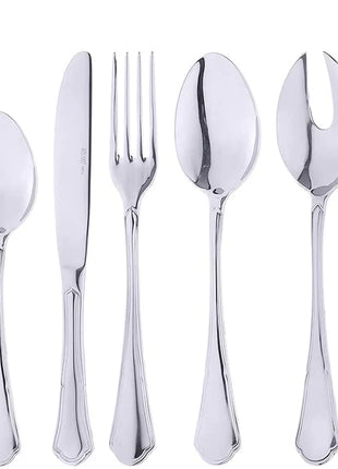 Abert Vintage Cutlery Set - Silver, 77 Pieces