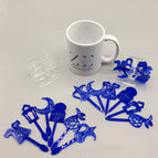 Blue / Coffee Stirring Spoons