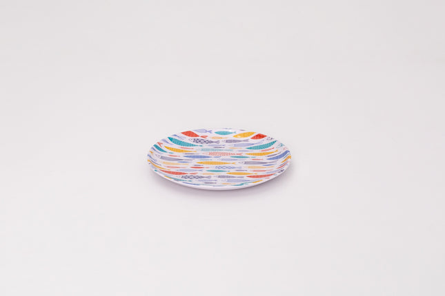 Bright Designs Melamine Small Plate Set of 6 (D 18cm)Fish'n'fish (Summer Collection)