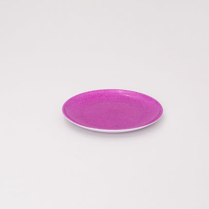 Bright Designs Melamine Small Plate Set of 6  (D 18cm) Stoned with purple (Summer Collection)