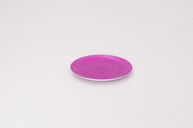 Bright Designs Melamine Small Plate Set of 6  (D 18cm) Stoned with purple (Summer Collection)