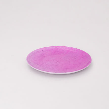 Bright Designs Melamine Dinner Plate Set of 6 (D 22cm) Stoned with Purple  (Summer Collection)