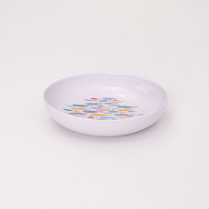 Bright Designs Melamine Deep Dish Set of 6 (D 22cm H 5cm) Fish'n'fish (Summer Collection)