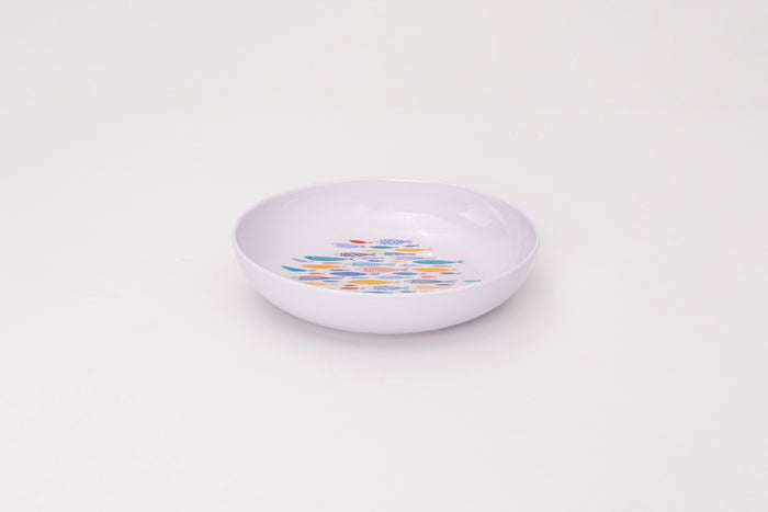 Bright Designs Melamine Deep Dish Set of 6 (D 22cm H 5cm) Fish'n'fish (Summer Collection)