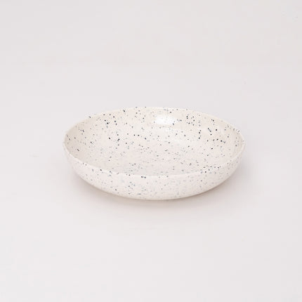 Bright Designs Melamine Deep Dish Set of 6 (D 22cm H 5cm) Creamy with Black (Summer Collection)