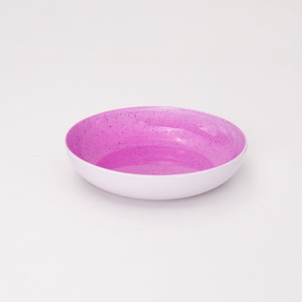 Bright Designs Melamine Deep Dish Set of 6 (D 22cm H 5cm) Stoned with Purple (Summer Collection)