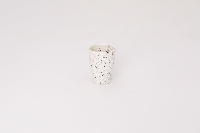 Bright Designs Melamine Cup Set of 6 (D 7cm H 10cm) Creamy with Black (Summer Collection)
