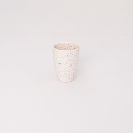 Bright Designs Melamine Cup Set of 6 (D 7cm H 10cm) Creamy with Brown (Summer Collection)