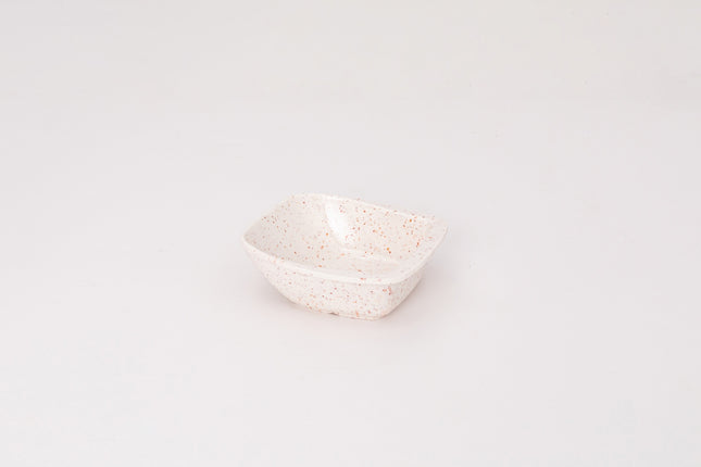 Bright Designs Melamine Bowl Set of 6 (L 14cm H 5cm) Creamy with Brown (Summer Collection)