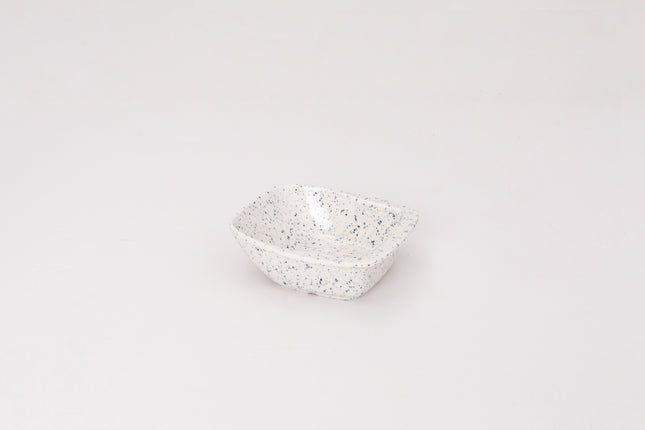 Bright Designs Melamine Bowl Set of 6 (L 14cm H 5cm) Creamy with Black (Summer Collection)