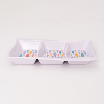 Bright Designs Melamine Savory Tray Set of 2 (L 30cm W 19cm H 3cm) Fish'n'fish (Summer Collection)