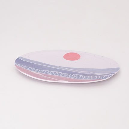 Bright Designs Melamine Matt Dinner Plate Set of 6 (30 cm) Wave (Summer Collection)